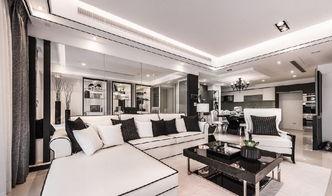 極致黑白 珈祿裝飾設計案例 土巴兔上海裝修網